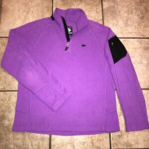 The Black Dog Women's 1/4 Zip Fleece Pullover - Sweater/Jacket-Size XL